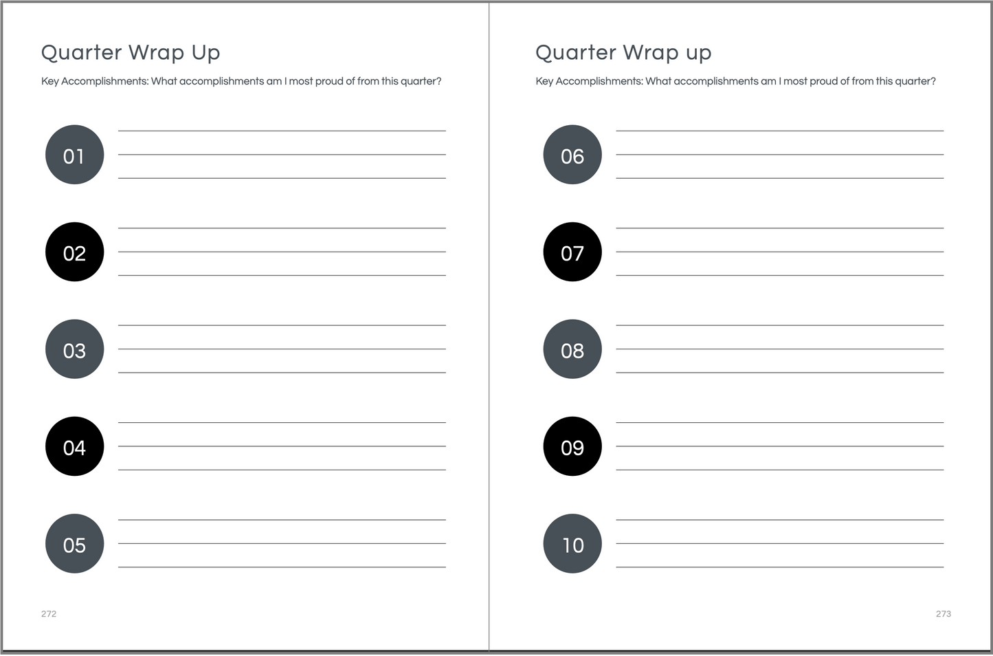 Quarter Four Planner